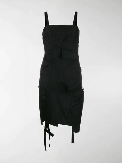 Shop Junya Watanabe Deconstructed Apron Dress In Black