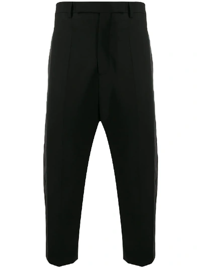 Shop Rick Owens Astaires Cropped Trousers In Black