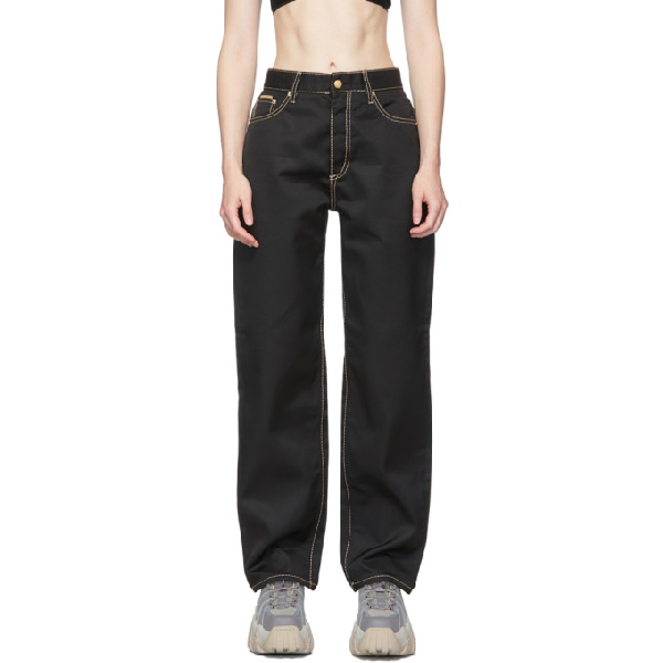 Eytys Cypress Cali High-waisted Jeans In Black | ModeSens