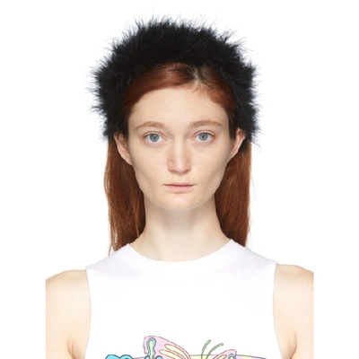 Shop Ashley Williams Black Poppy Feather Headband