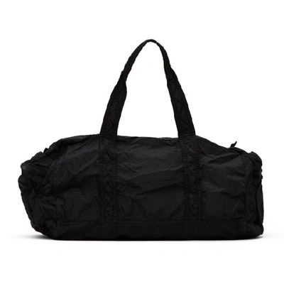 Shop Stone Island Black Nylon Duffle Bag In V0029 Black