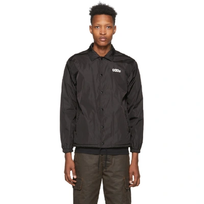 Shop 032c Black Logo Graphic Coach Jacket