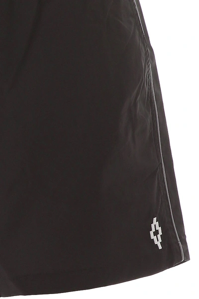 Shop Marcelo Burlon County Of Milan Swim Trunks With Piping In Black