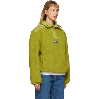 Shop Napa By Martine Rose Green T-crantock Fleece Zip Pullover In Green Parro