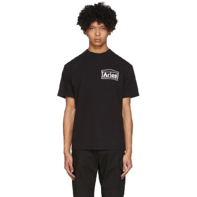 Shop Aries Black Skate T-shirt