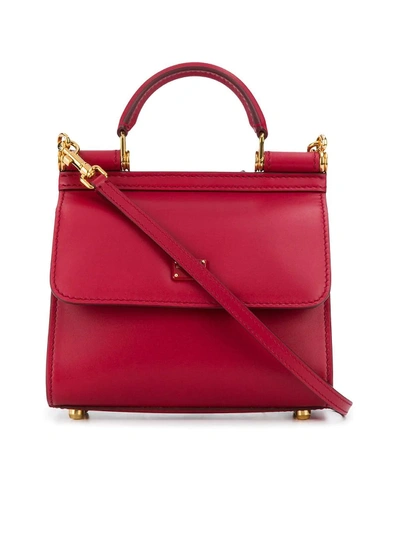 Shop Dolce & Gabbana 58 Crossbody Minibag In Red