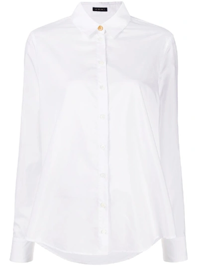 Shop Versace Shirt In Bianco