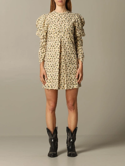 Shop Zadig & Voltaire Dress Zadig &amp;amp; Voltaire Floral Pattern Dress In Yellow