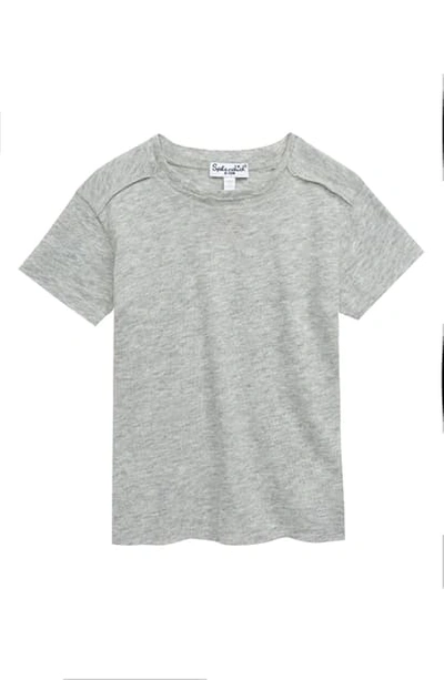 Shop Splendid Jersey T-shirt In Heather Grey