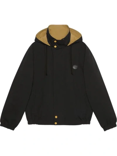 Shop Gucci Reversible Lightweight Jacket In Black