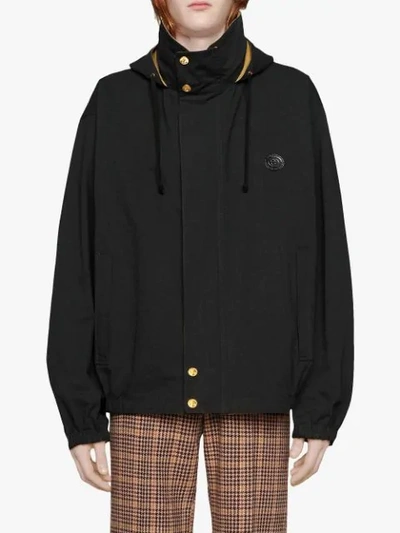 Shop Gucci Reversible Lightweight Jacket In Black