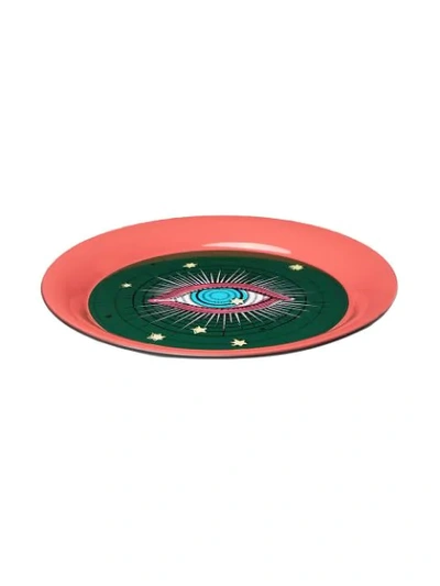 Shop Gucci Star Eye Tray In Red