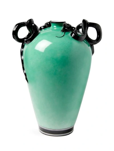 Shop Gucci Snake Vase In Green