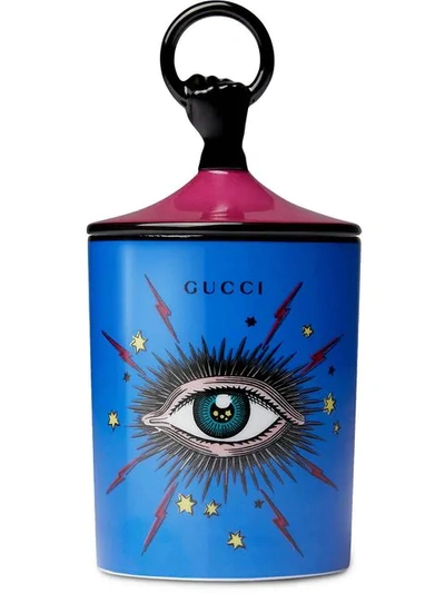 Shop Gucci Fumus Star Eye Candle In Blue