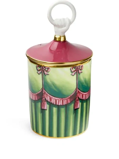 Shop Gucci Herbosum Hand Candle In Green ,pink