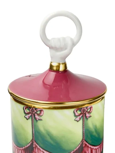 Shop Gucci Herbosum Hand Candle In Green ,pink