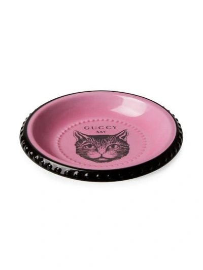 Shop Gucci Mystic Cat Trinket Tray In Pink