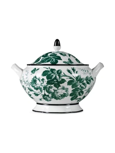 Shop Gucci Herbarium Soup Tureen (23cm) In White