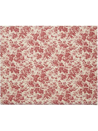 Shop Gucci Herbarium Print Wallpaper In Red ,white