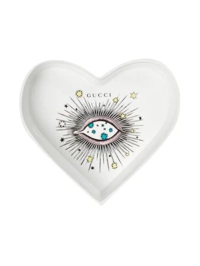 Gucci Porcelain Box With Star Eye Print In White
