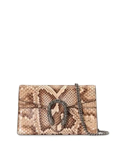 Shop Gucci Dionysus Mini Bag In Neutrals