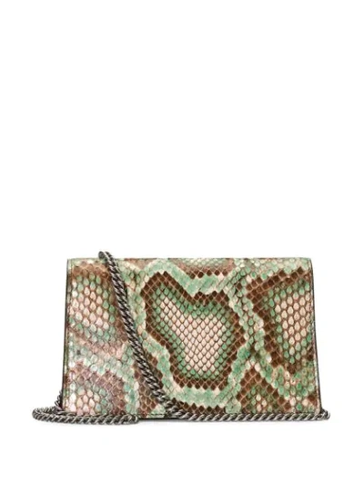Shop Gucci Dionysus Super Mini Bag In Green