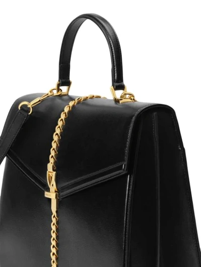 Shop Gucci Medium Sylvie 1969 Tote Bag In Black