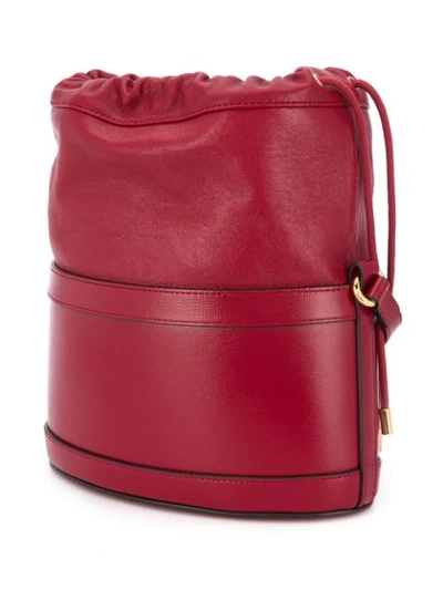 Shop Gucci 1955 Horsebit Shoulder Bag In Red