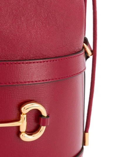 Shop Gucci 1955 Horsebit Shoulder Bag In Red