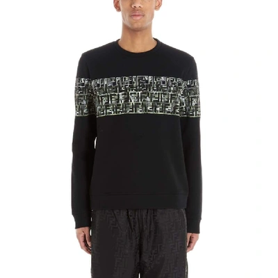 Shop Fendi Black Sweatshirt