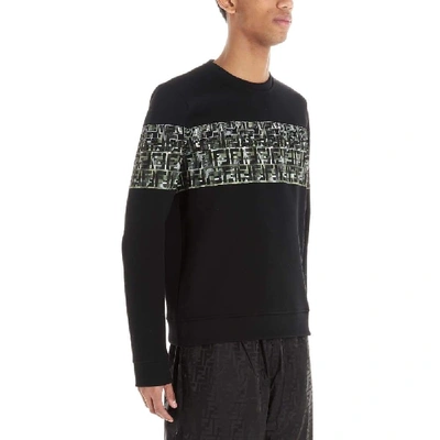 Shop Fendi Black Sweatshirt