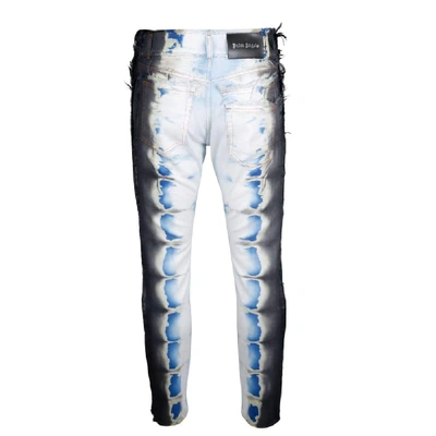 Shop Palm Angels Light Blue Jeans