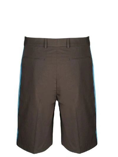 Shop Valentino Men's Brown Cotton Shorts