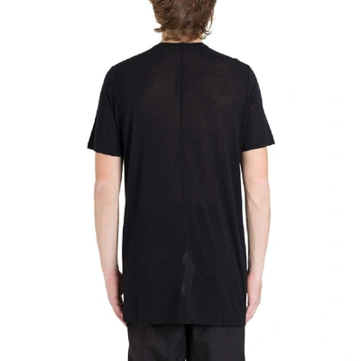 Shop Rick Owens Men's Black Cotton T-shirt