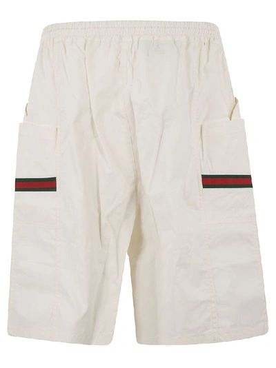 Shop Gucci White Cotton Shorts