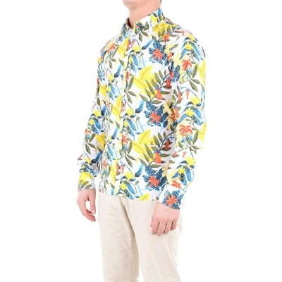 Shop Aglini Men's Multicolor Cotton Shirt