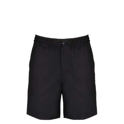 Shop Ami Alexandre Mattiussi Black Cotton Shorts