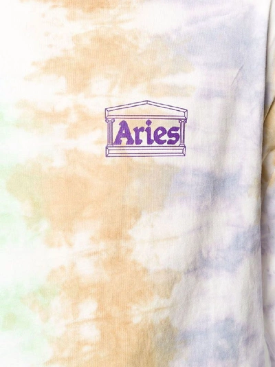 Shop Aries Arise Men's Multicolor Cotton T-shirt