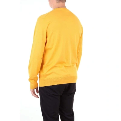 Shop Luigi Borrelli Men's Yellow Cotton Sweater