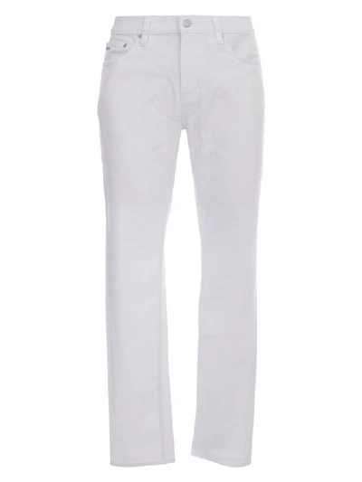 Shop Michael Kors Men's White Cotton Jeans