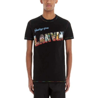 Shop Lanvin Black Cotton T-shirt