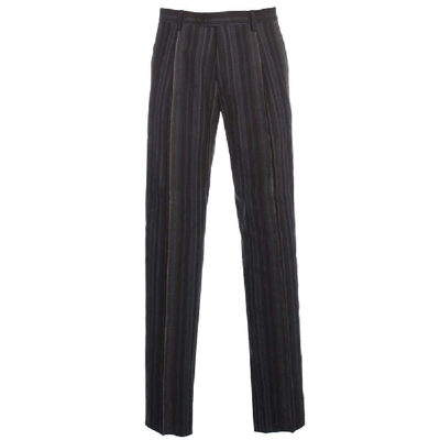 Shop Etro Men's Blue Linen Pants