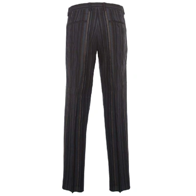 Shop Etro Men's Blue Linen Pants