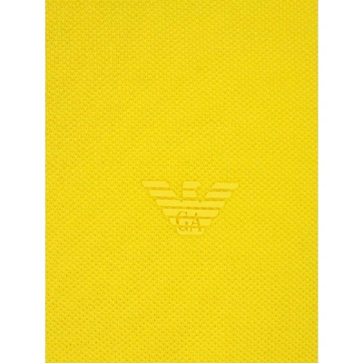 Shop Emporio Armani Men's Yellow Other Materials Polo Shirt