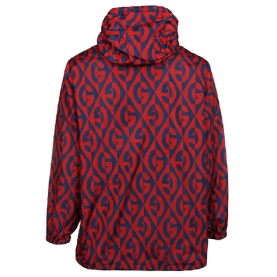 Shop Gucci Red Polyamide Outerwear Jacket