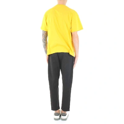 Shop Aries Arise Yellow Cotton T-shirt