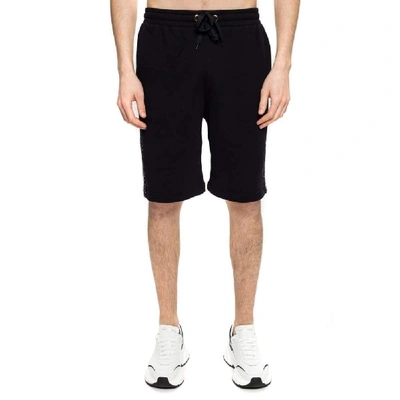 Shop Burberry Men's Black Cotton Shorts