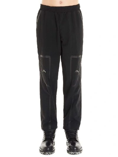 A-cold-wall* Logo Print Taped Nylon Track Pants In Black