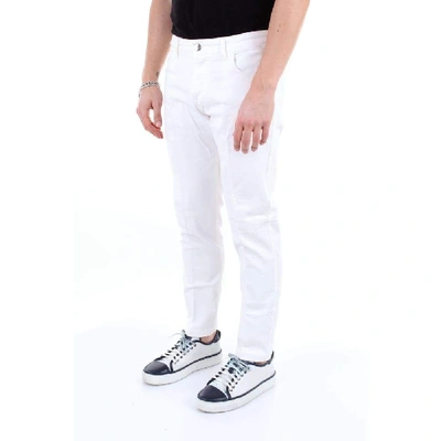 Shop Entre Amis Men's White Cotton Jeans