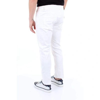 Shop Entre Amis Men's White Cotton Jeans